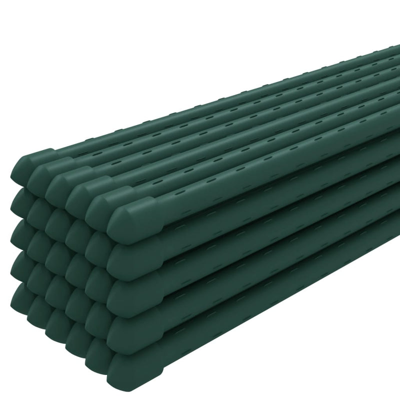 vidaXL 30 db zöld acél kerti növénykaró 60 cm