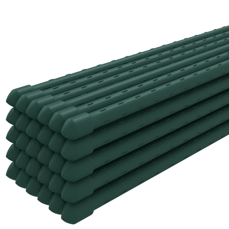 vidaXL 30 db zöld acél kerti növénykaró 90 cm