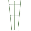 vidaXL 5 db zöld acél kerti növénytámasz 3 gyűrűvel 60 cm