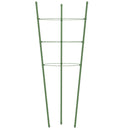 vidaXL 5 db zöld acél kerti növénytámasz 3 gyűrűvel 75 cm