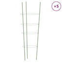 vidaXL 5 db zöld acél kerti növénytámasz 4 gyűrűvel 90 cm