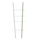 vidaXL 5 db zöld acél kerti növénytámasz 4 gyűrűvel 90 cm