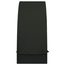 vidaXL fekete polyrattan napágy kerek tetővel 211 x 57 x 140 cm