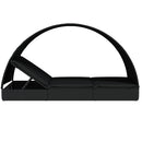 vidaXL 2 személyes fekete polyrattan napágy kerek tetővel 213x118x97cm