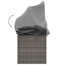 vidaXL szürke polyrattan kültéri társalgókanapé tetővel és párnákkal