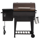 vidaXL fekete vas pellet grillsütő alsó polccal 94 cm