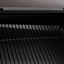 vidaXL fekete vas pellet grillsütő kéménnyel 104 cm