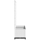 vidaXL fehér PP rácsos kerti ültetőláda 80 x 40 x 136 cm