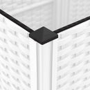 vidaXL fehér PP rácsos kerti ültetőláda 80 x 40 x 136 cm