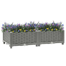 vidaXL polipropilén magaságyás 80 x 40 x 23 cm