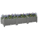 vidaXL polipropilén magaságyás 120 x 40 x 23 cm