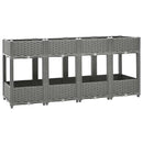 vidaXL polipropilén magaságyás 160 x 40 x 71 cm