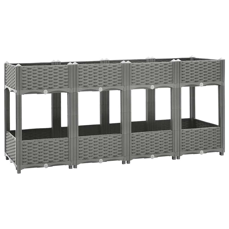 vidaXL polipropilén magaságyás 160 x 40 x 71 cm