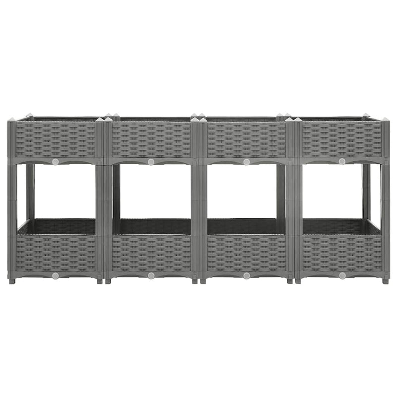 vidaXL polipropilén magaságyás 160 x 40 x 71 cm