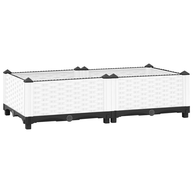 vidaXL polipropilén magaságyás 80 x 40 x 23 cm