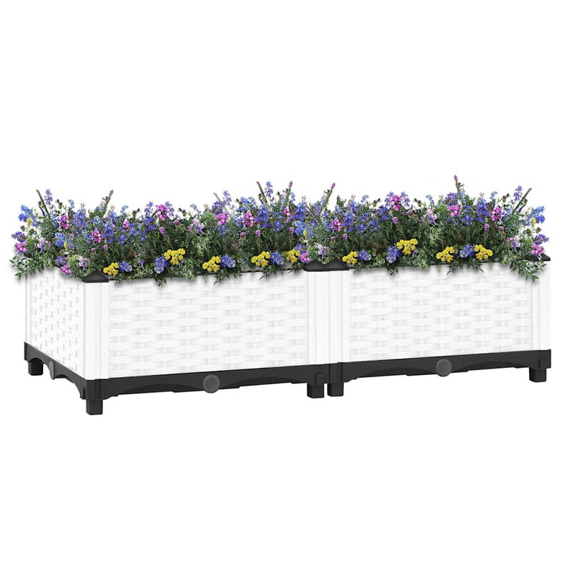 vidaXL polipropilén magaságyás 80 x 40 x 23 cm