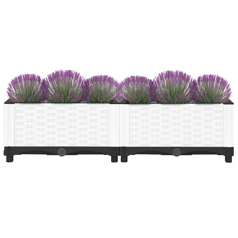 vidaXL polipropilén magaságyás 80 x 40 x 23 cm