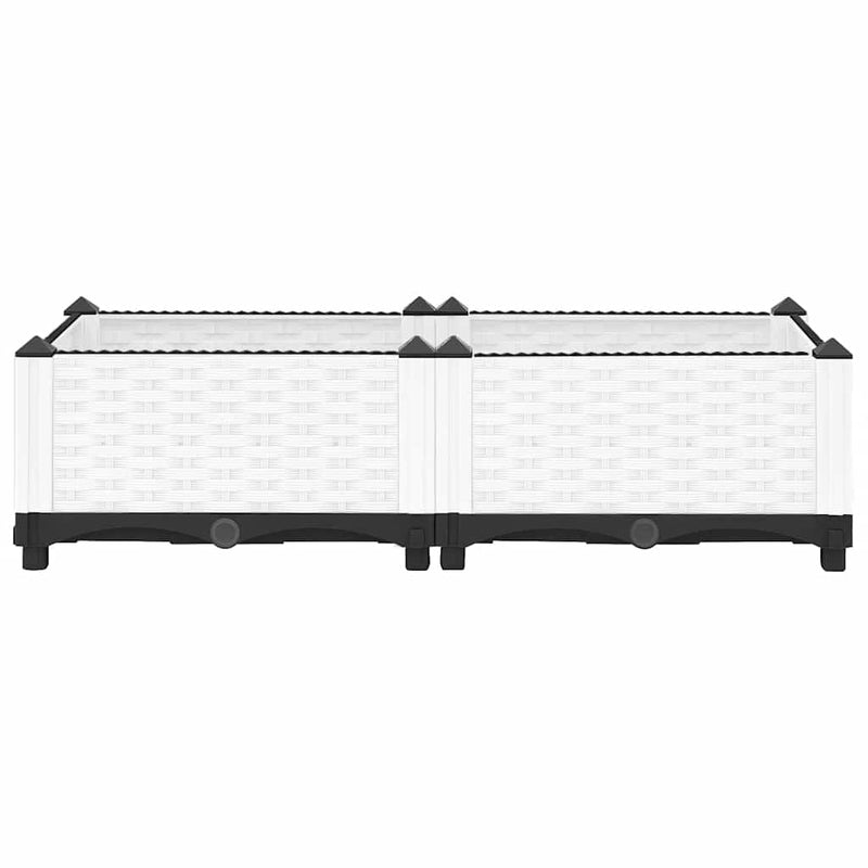 vidaXL polipropilén magaságyás 80 x 40 x 23 cm
