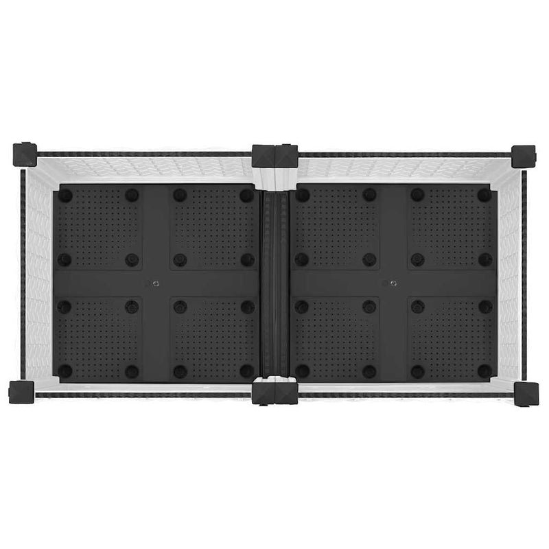 vidaXL polipropilén magaságyás 80 x 40 x 23 cm