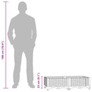 vidaXL polipropilén magaságyás 80 x 40 x 23 cm