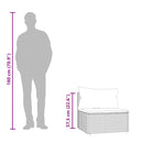 vidaXL 3 részes barna polyrattan kerti ülőgarnitúra párnával