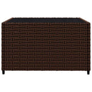 vidaXL 3 részes barna polyrattan kerti ülőgarnitúra párnával