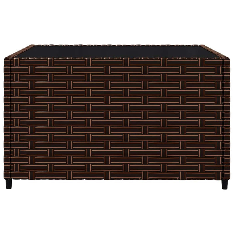 vidaXL 3 részes barna polyrattan kerti ülőgarnitúra párnával