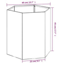 vidaXL rozsda színű corten acél növénytartó 40 x 40 x 45 cm