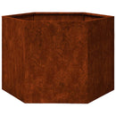 vidaXL rozsda színű corten acél növénytartó 60 x 60 x 45 cm