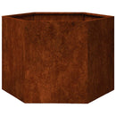 vidaXL rozsda színű corten acél növénytartó 60 x 60 x 45 cm