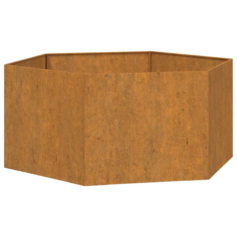 vidaXL rozsda színű corten acél növénytartó 90 x 90 x 45 cm
