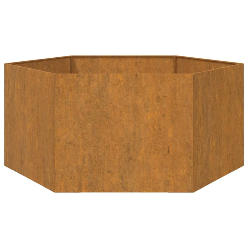 vidaXL rozsda színű corten acél növénytartó 90 x 90 x 45 cm