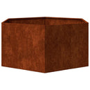 vidaXL rozsda színű corten acél növénytartó 90 x 90 x 45 cm