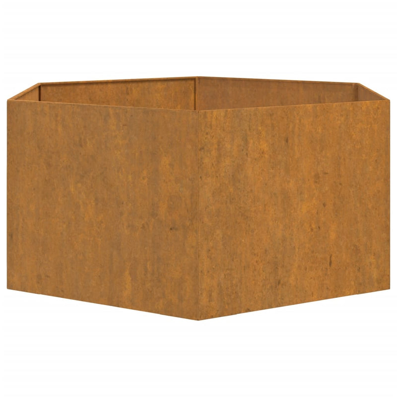 vidaXL rozsda színű corten acél növénytartó 90 x 90 x 45 cm
