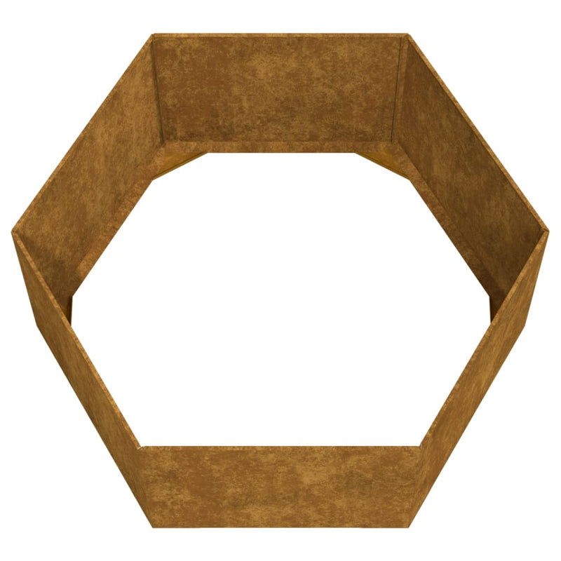 vidaXL rozsda színű corten acél növénytartó 90 x 90 x 45 cm