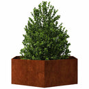 vidaXL rozsda színű corten acél növénytartó 138x120x45 cm