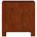 vidaXL rozsda színű corten acél növénytartó lábbal 30 x 30 x 30 cm