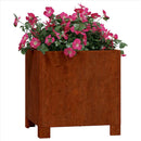 vidaXL 2 db rozsda színű corten acél növénytartó lábbal 30x30x30 cm