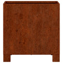 vidaXL 2 db rozsda színű corten acél növénytartó lábbal 30x30x30 cm