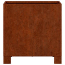 vidaXL 2 db rozsda színű corten acél növénytartó lábbal 30x30x30 cm