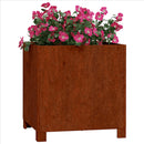 vidaXL 2 db rozsda színű corten acél növénytartó lábbal 40x40x40 cm
