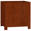 vidaXL 2 db rozsda színű corten acél növénytartó lábbal 40x40x40 cm