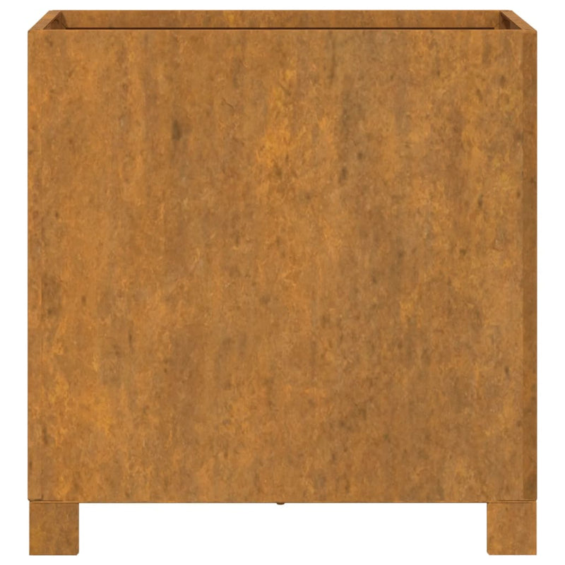 vidaXL 2 db rozsda színű corten acél növénytartó lábbal 42x40x43 cm