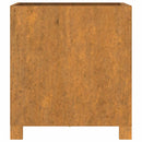 vidaXL 2 db rozsda színű corten acél növénytartó lábbal 40x40x40 cm