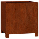 vidaXL 2 db rozsda színű corten acél növénytartó lábbal 40x40x40 cm