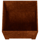 vidaXL rozsda színű corten acél növénytartó lábbal 50 x 50 x 50 cm