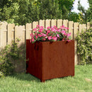 vidaXL rozsda színű corten acél növénytartó lábbal 50 x 50 x 50 cm
