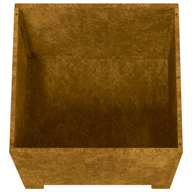 vidaXL 2 db rozsda színű corten acél növénytartó lábbal 49x47x50 cm