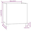 vidaXL 2 db rozsda színű corten acél növénytartó lábbal 50x50x50 cm