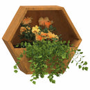 vidaXL 2 db rozsda színű corten acél fali növénytartó 30 x 10 x 25 cm